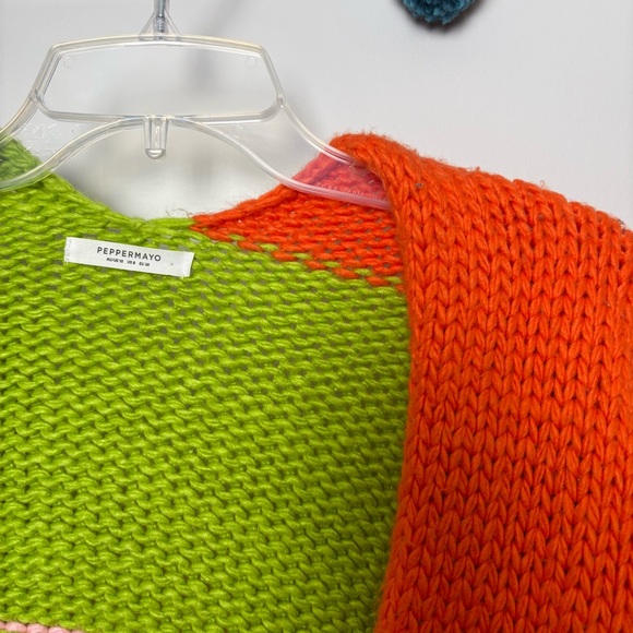 Peppermayo Vibrant Colorblock Open Cardigan - Picture 2 of 7